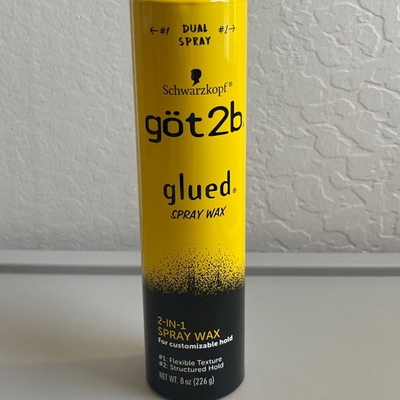 göt2b Glued  2-in-1 Dual Spray Nozzle Hair Styling Wax, 8 oz - Picture 1 of 5
